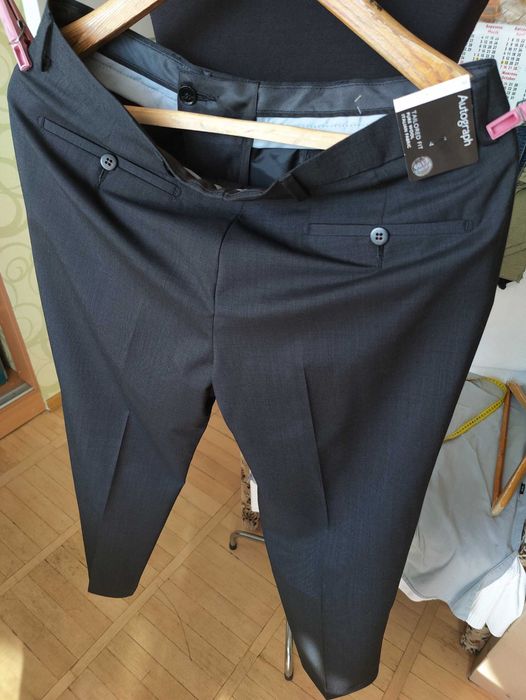 Джинсы брюки Marks&Spencer wool trousers United Kingdom w32 grey.