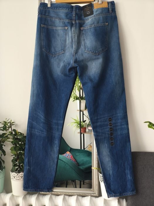 Długie! Skandynawska jakość! Extra odszyte jeansy, r. 44-46