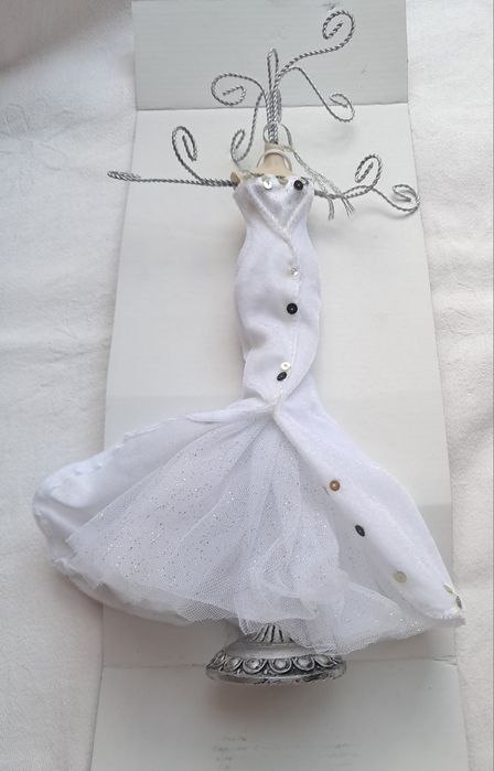 Porta-Bijuteria Elegante Manequim de Gala / Cerimónia (Novo na Caixa)