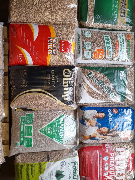 Pellet pelet sosnowy Aktualna cena  6/8 mm GWARANCJA NAJNIŻSZEJ CENY !