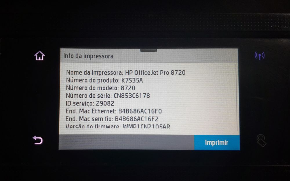 Impressora Multifuncional HP OfficeJet Pro 8725 (A4)
