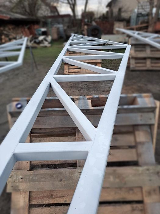 Konstrukcje hale/ wiaty .Garaże  8x 16