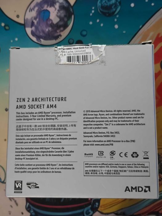 Caixa AMD Ryzen 5 3600 + Dissipador Novo para AM4/5