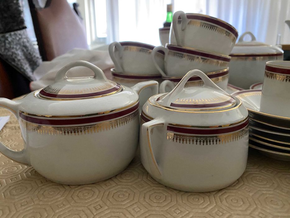 Serviço de chá e café em porcelana