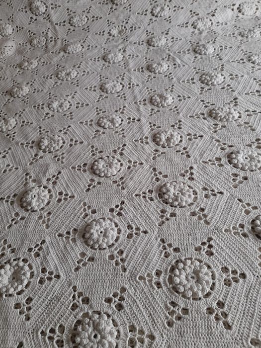 Colchas crochê a mao