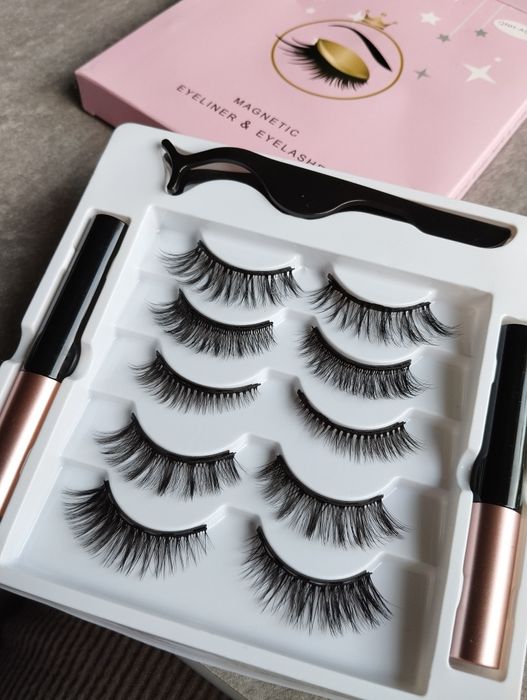 Rzęsy magnetyczne eyeliner 5 par rzęs sztucznych