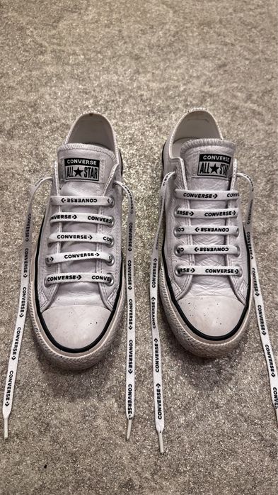 Кожаные кеды Converse