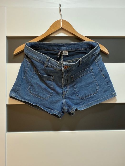 Szorty H&M jeansowe rozciągliwe 40