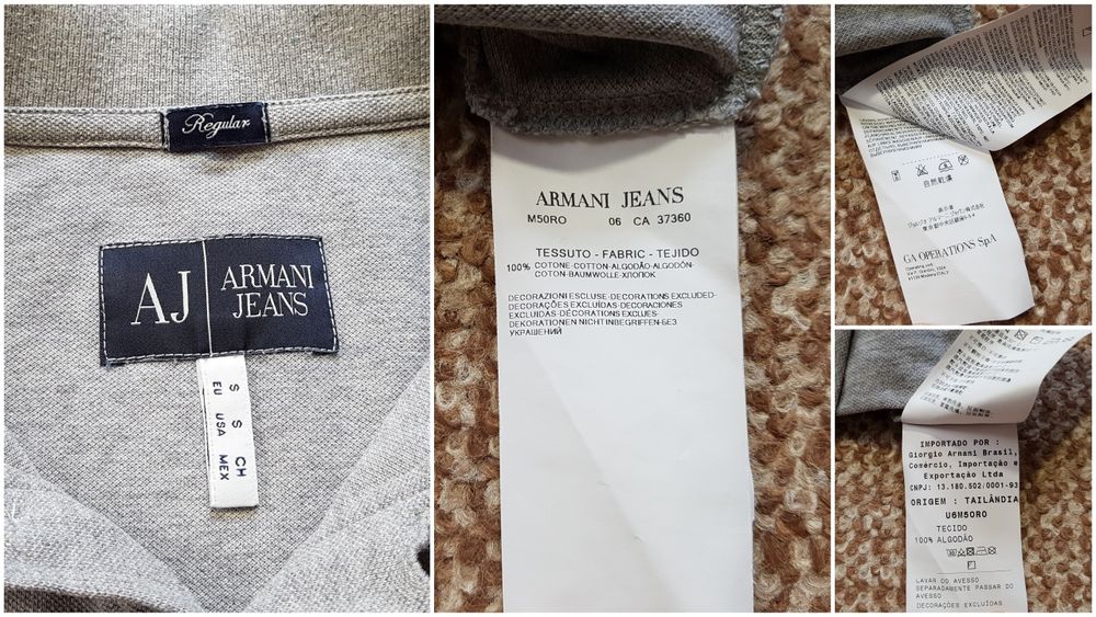 ARMANI JEANS поло футболка regular fit оригінал S