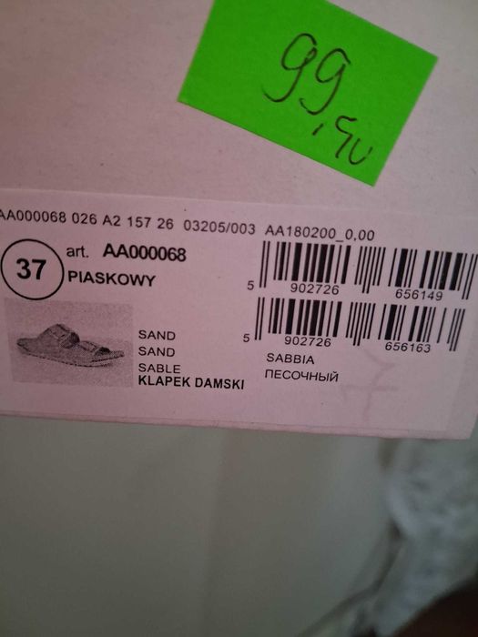 Buty klapki damskie