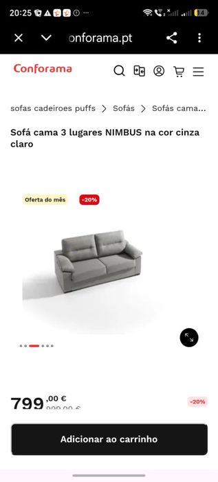 Sofa / cama, como novo
