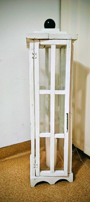 Lampion z drewna handmade