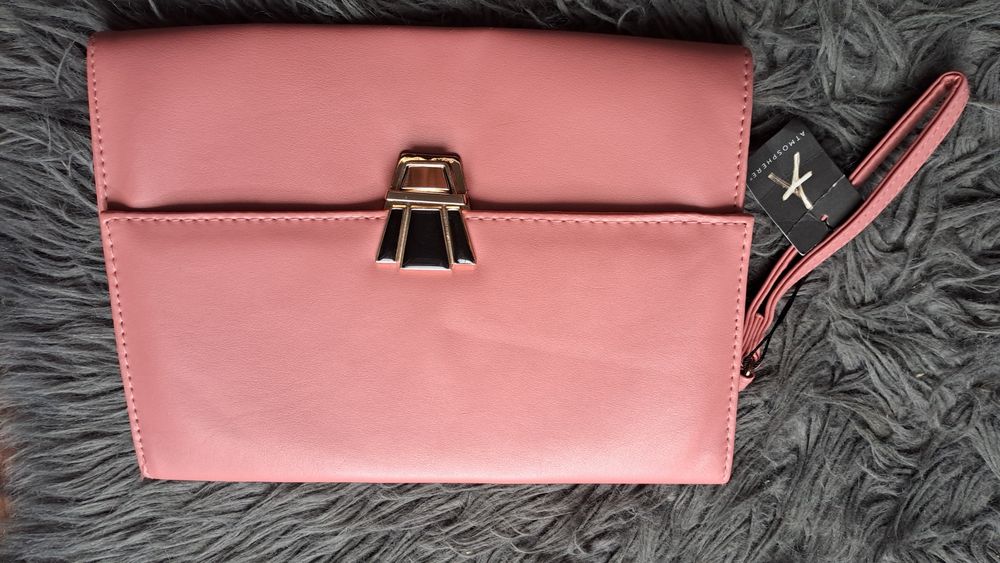 Nowa torebka kopertówka łosoś