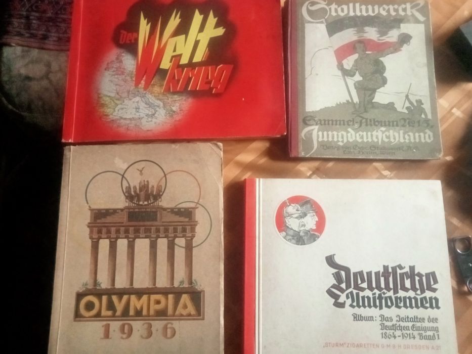 Książki Albumy niemieckie lata 1900-36 Olimpiada 36, Uniformy, 1wś itd
