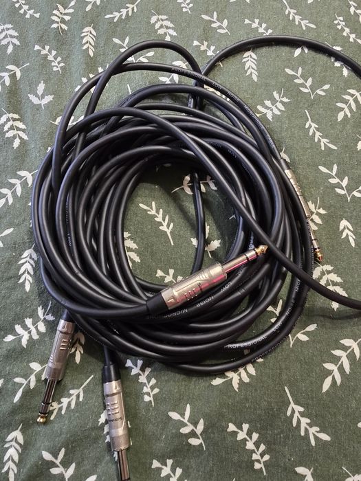 Балансні кабелі TRS пара 1.8 метра і пара 3 метра
