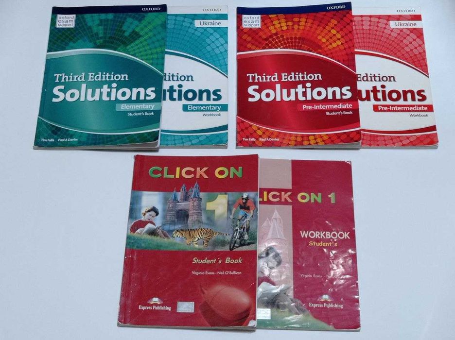 Підручники з англійської Solutions, Click on