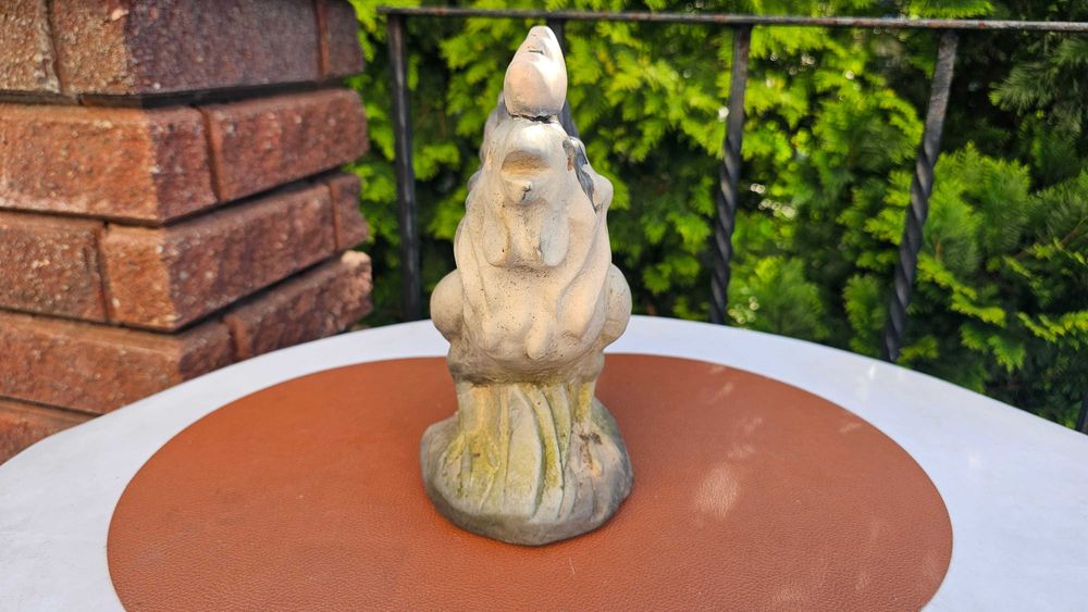 Ceramiczna figura kogut,vintage lat 70,wys.23,5 cm.