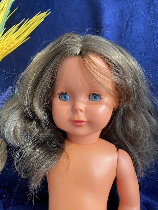 Emaso! 1950-е! Кукла тортулон Западная Германия винтаж длинноволосая