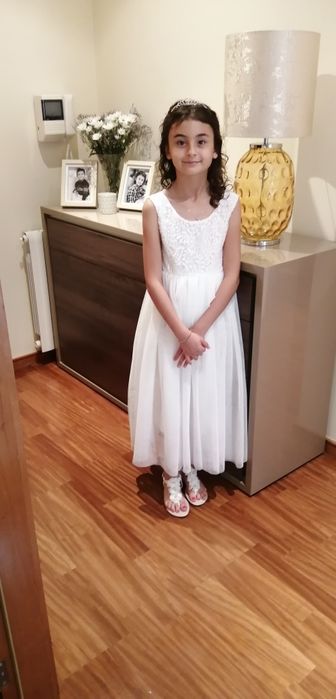Vestido de comunhão tamanho 140 (9/10 anos)