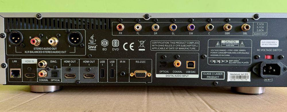 Oppo 105D Srebrny - odtwarzacz Blu-ray