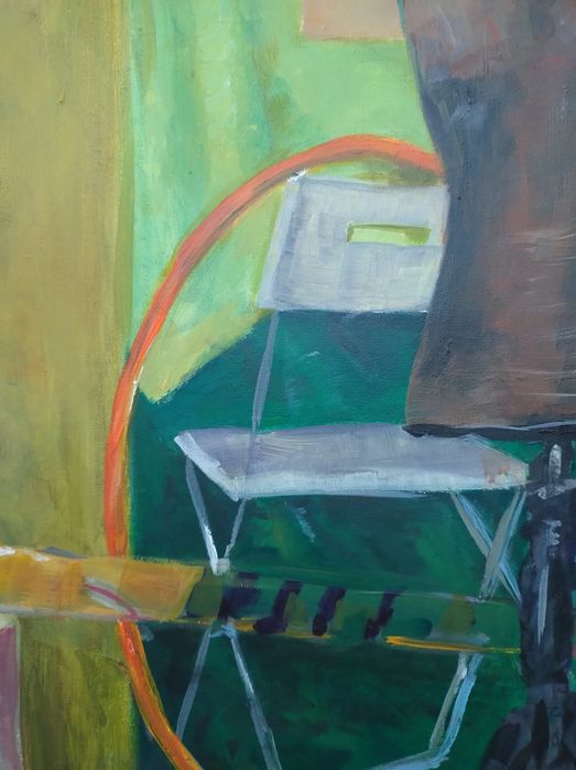 Obraz na płótnie."Manekin krawiecki". Akryl