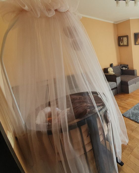 Ліжко дитяче, люлька, Ingward, оригінал. Балдахін, бортики, коса