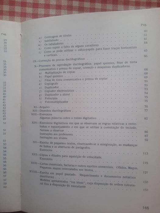 Dactilografia exercícios e lições práticas de Dactilografia