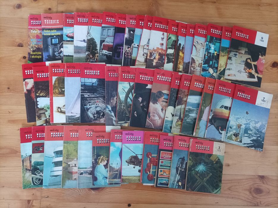 Magazyny młody technik z lat 70 i 80