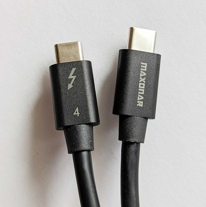 Кабель Thunderbolt 4 Cable Intel Certified 0.8m 100W для Apple Macbook