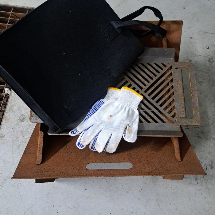 Palenisko turystyczne składane  z grubej blachy