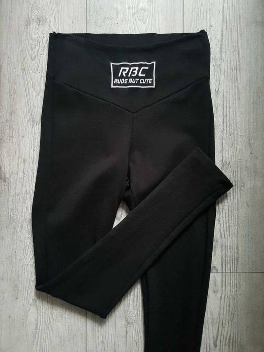 Rude But Cute Czarne legginsy S