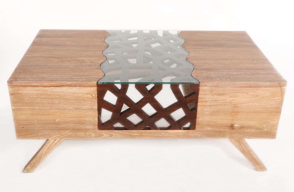 Drewniana Ława Stolik Kawowy Loft Vintage 44X110X64,626