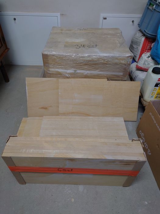 Piaskowiec, elewacja,płytki z piaskowca 60cmx30cmx1,5cm 43szt.