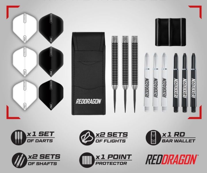 Profesjonalne lotki do darta Red dragon Pegasus 23 gr , 80% wolframu