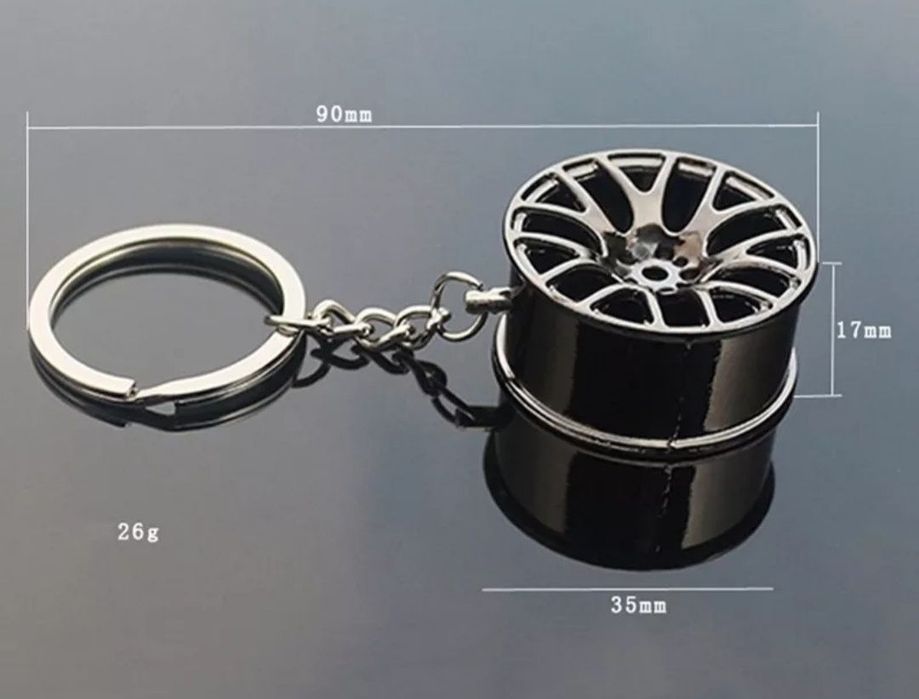 Porta Chaves Creative Jante Black Colors - Envio Grátis