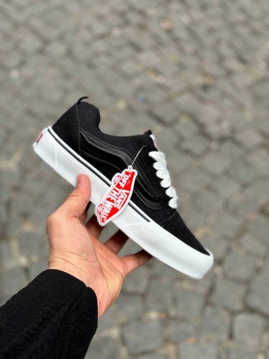 РОЗПРОДАЖ Vans Knu Skool кросівки чорні ванси Кню скул