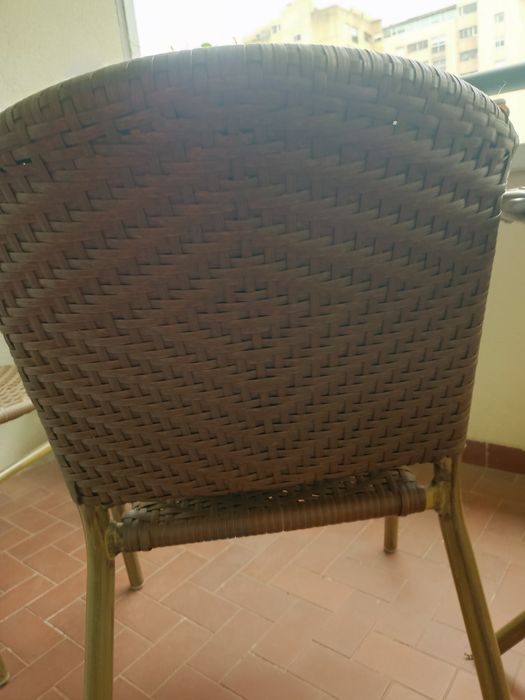 Conjunto de mesa +2 cadeiras varanda/jardim