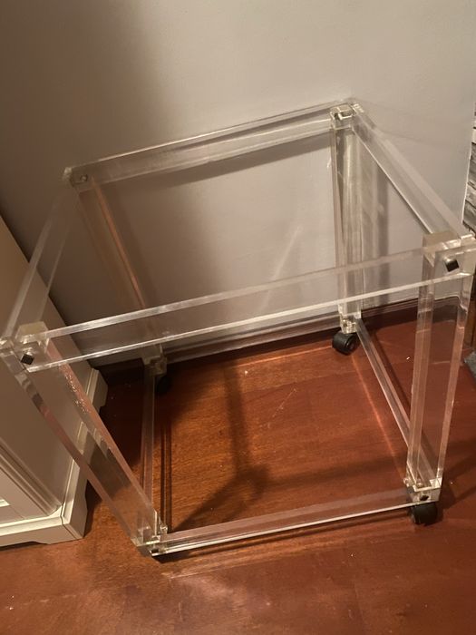 Mesa acrilica sem os 2 vidros