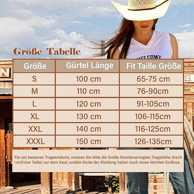 Pasek damski skóra PU złota klamra 120cm szeroki 3cm XZQTIVE
