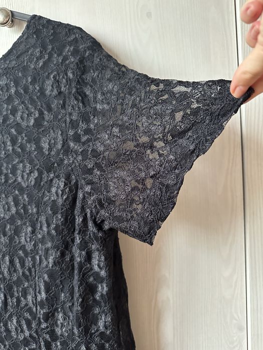 Czarna koronkowa sukienka 40 L