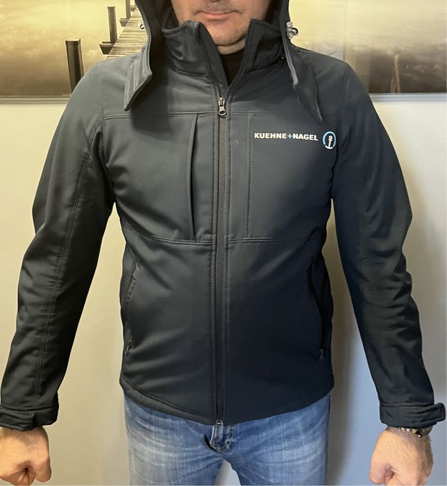 Bluza z kapturem, softshell wiatroodprna ciepła razmiar M