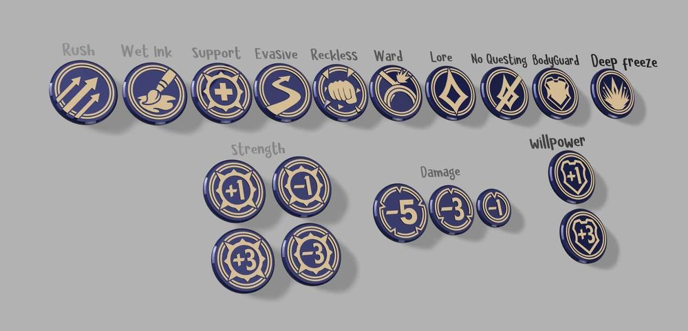 Lorcana - Tokens com caixa individual v2