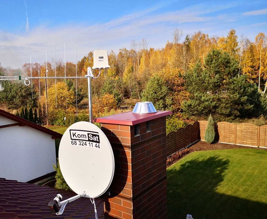 Montaż anten, serwis, CANAL+, Cyfrowy Polsat, DVB-T, LTE, 5G