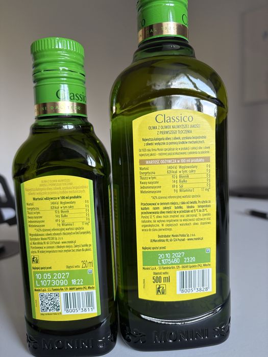 Oliwa extra vergine Monini Classico 500 ml + 250 ml GRATIS