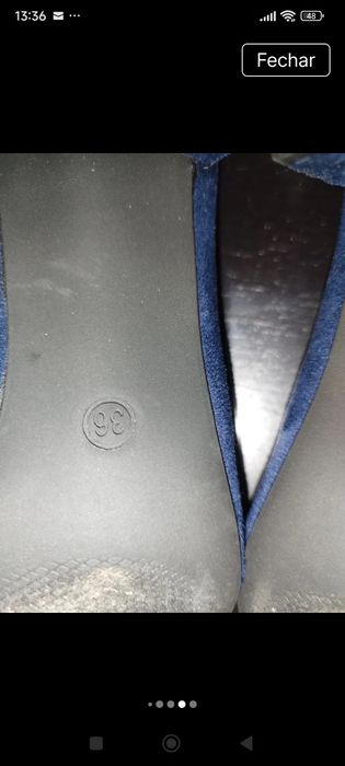 Sapatos azuis marinho 36