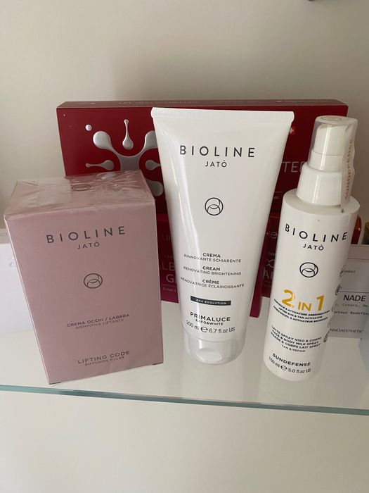 Освітлюючий онлюючий  крем ніч Bioline Primaluce Італія розлив