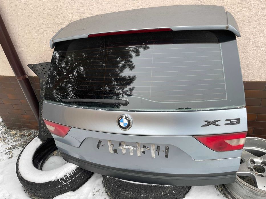 Bmw x3 e83 klapa tył BLUE WATER 896/5 kompletna lampy szyba listwa