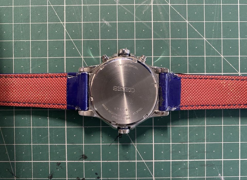 Seiko Watch (The Great Blue Chronograph)