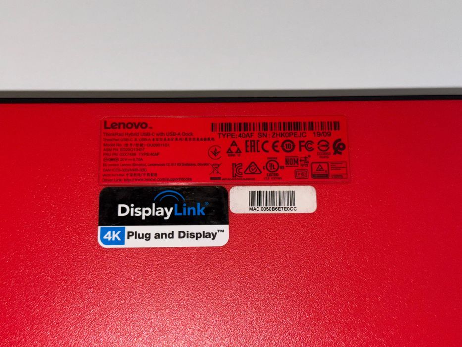Док-станція Lenovo ThinkPad Hybrid USB-C + блок живлення 135W