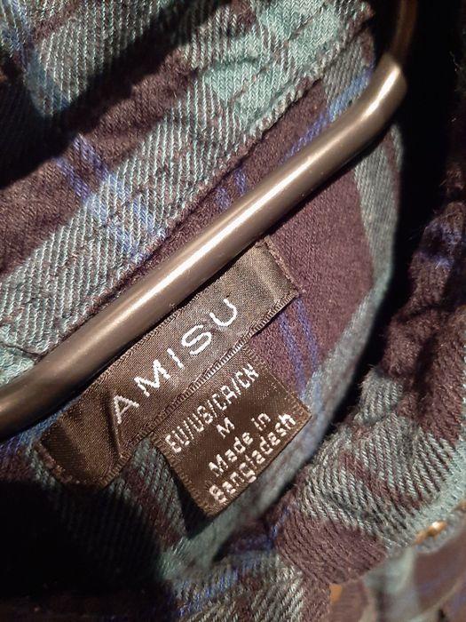 Koszula damska w kratę zielona